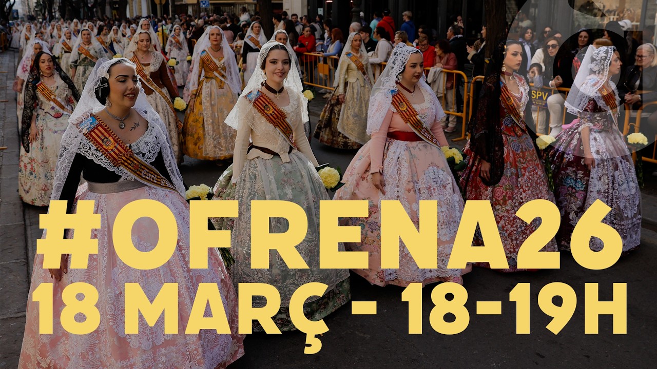 #Ofrena26 | 18 de març de 18:00 a 19:00 h