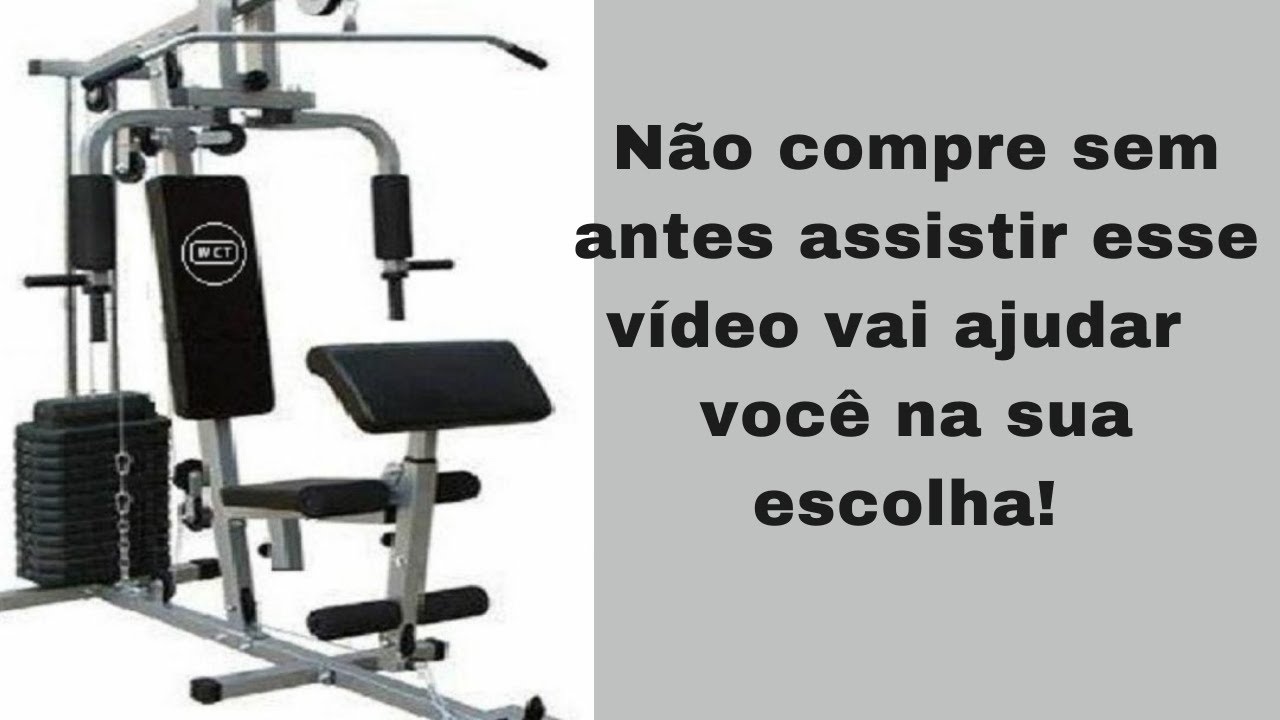 Estação de musculação WCT fitness   com 80 kg