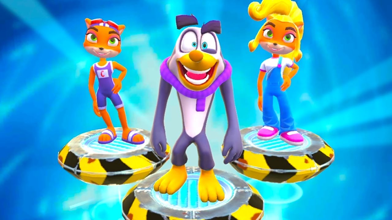 Crash Bandicoot: On the Run! Survival Runs with Penta Penguin skin | bug