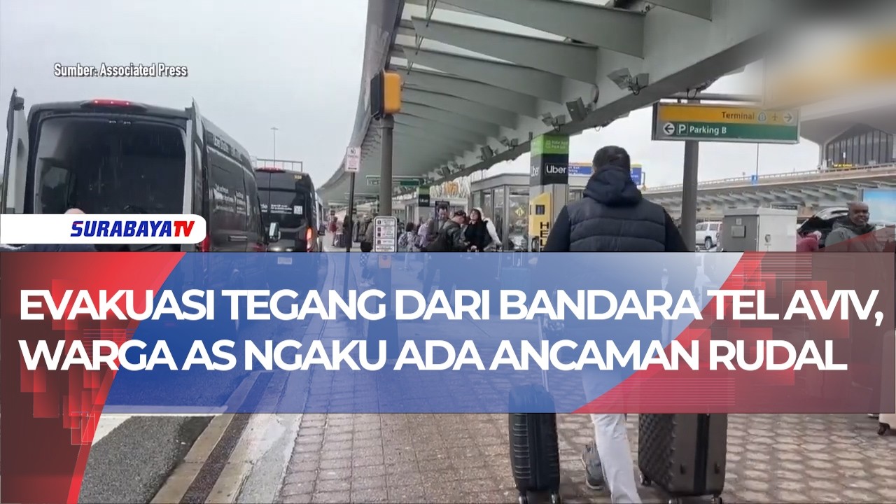 EVAKUASI TEGANG DARI BANDARA TEL AVIV, WARGA AS NGAKU ADA ANCAMAN RUDAL