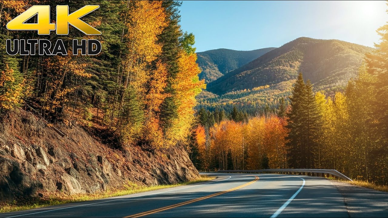 Glacier National Park Highway 2 Fall Colors Drive 4K