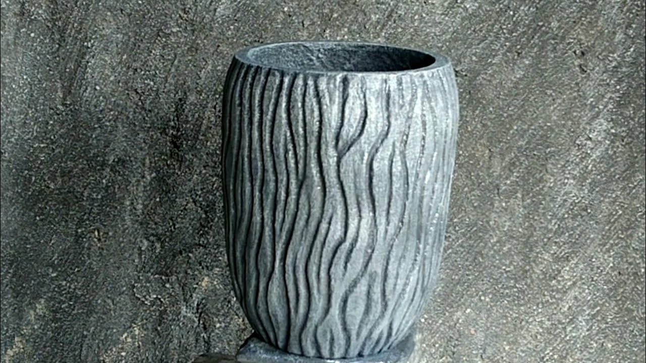 DIY pot tanaman dari semen dan pasir untuk dekorasi taman / garden decor ideas