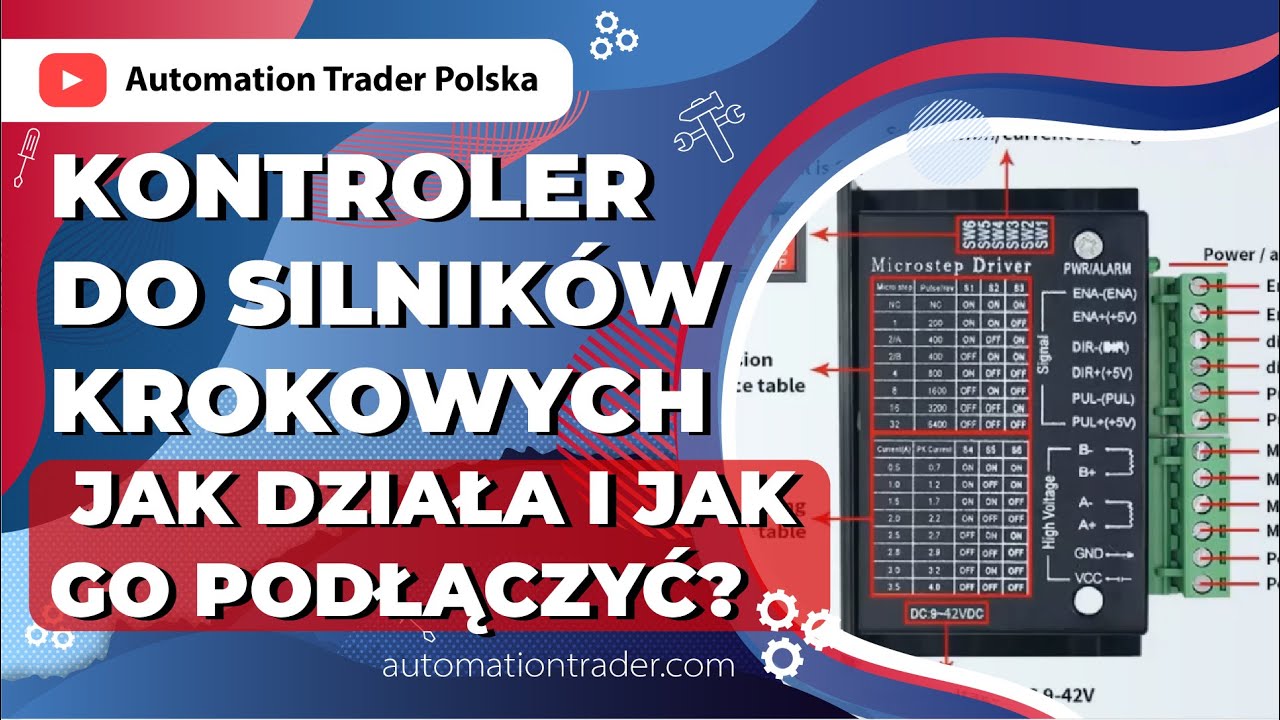 Kontroler do silnik&oacute;w krokowych. Jak działa i jak go podłączyć? (Warsztat Tw&oacute;rc&oacute;w Automation Trader)