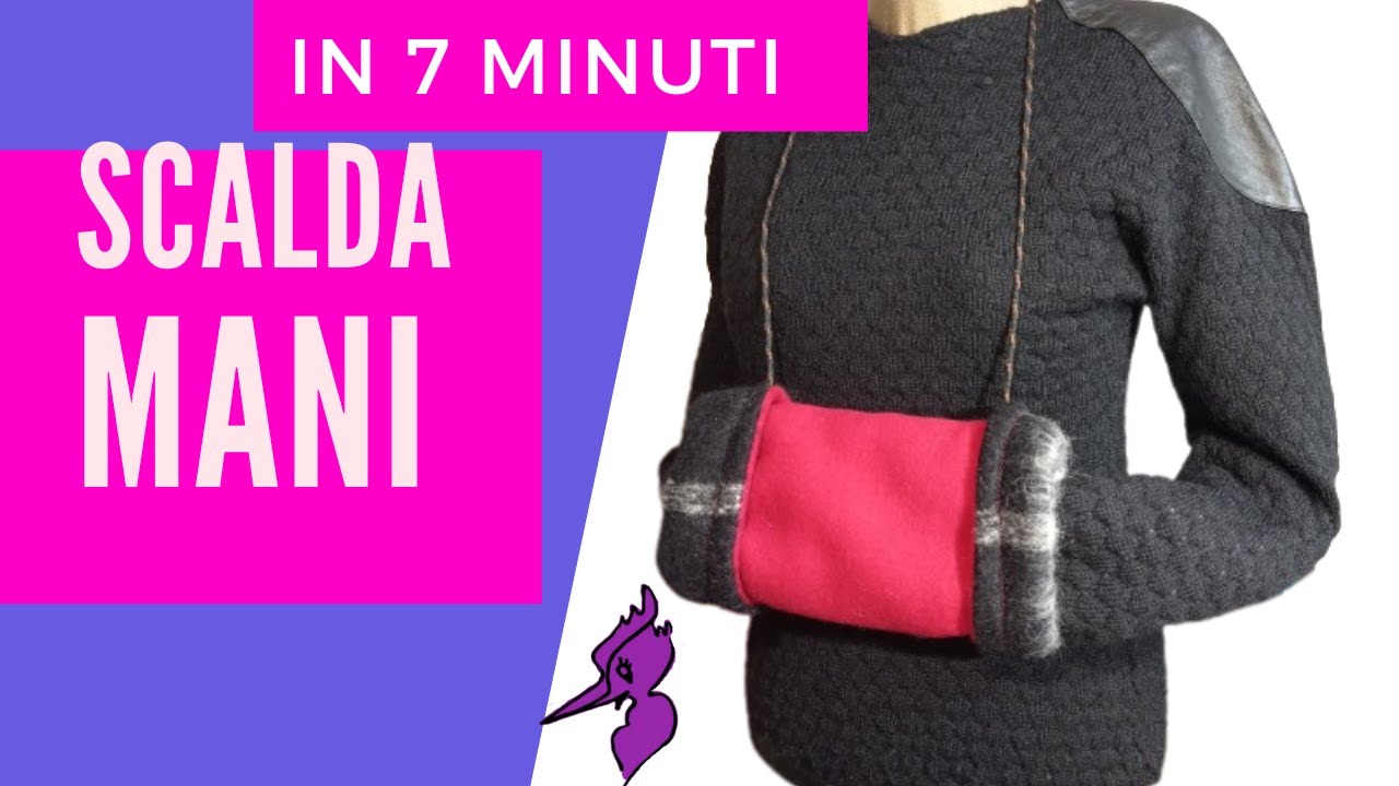 MANICOTTO SCALDAMANI FACILE DA FARE PER PROTEGGERE LE MANI  DAL FREDDO E TENERLE CALDE