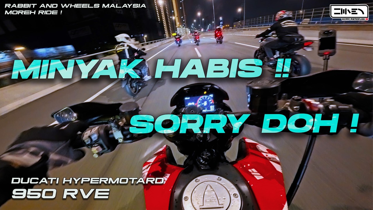 PAKAI DUCATI TAPI MINYAK HABIS ! MALU DOH Ducati Hypermotard 950 RVE + Insta360 Ace Pro 2 [4K]