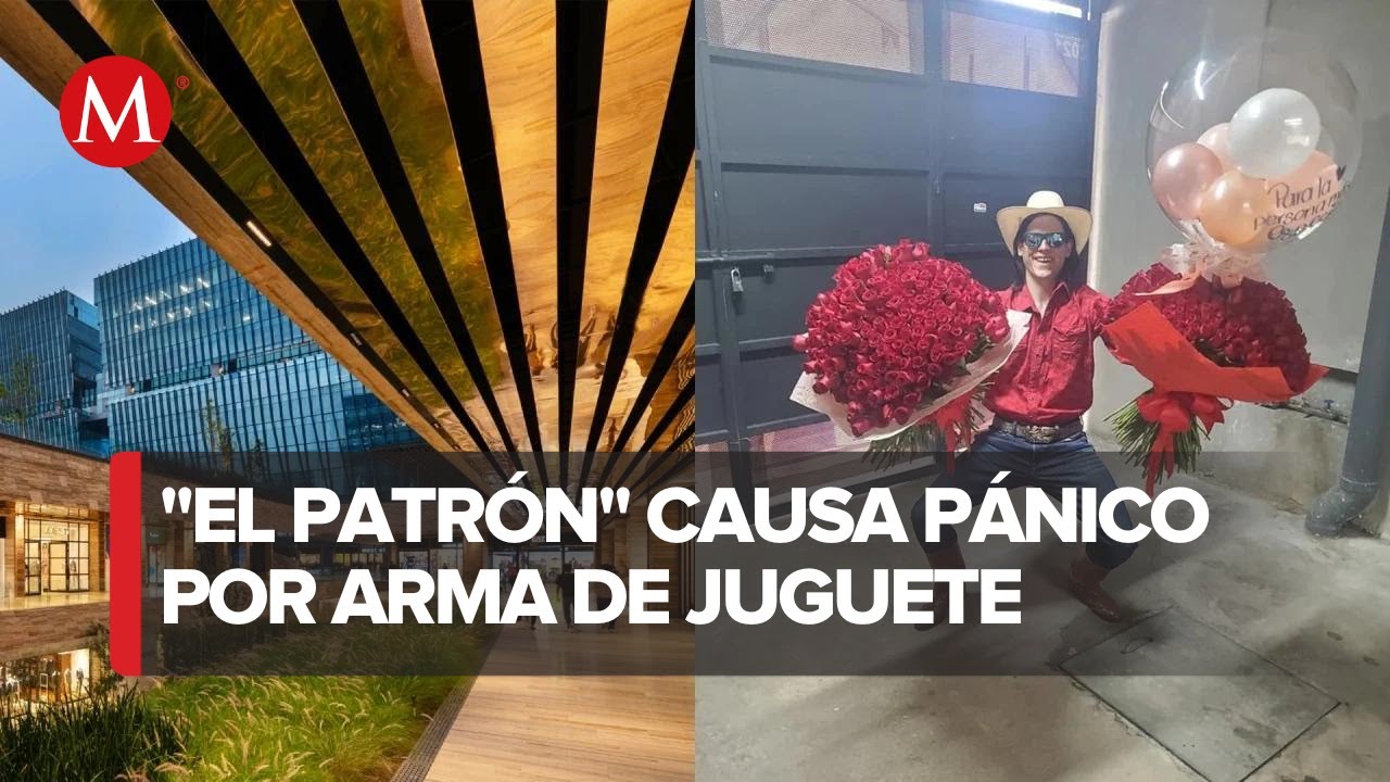 Tiktoker 'Flores El Patrón' causa pánico en Artz Pedregal tras disparar pistola de confeti