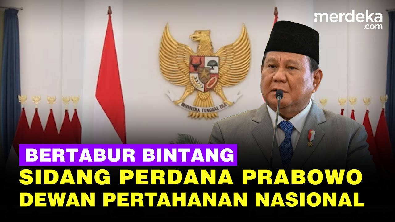 Gebrakan Prabowo Boyong Para Jenderal ke Istana Bogor, Sidang Perdana Dewan Pertahanan Nasional
