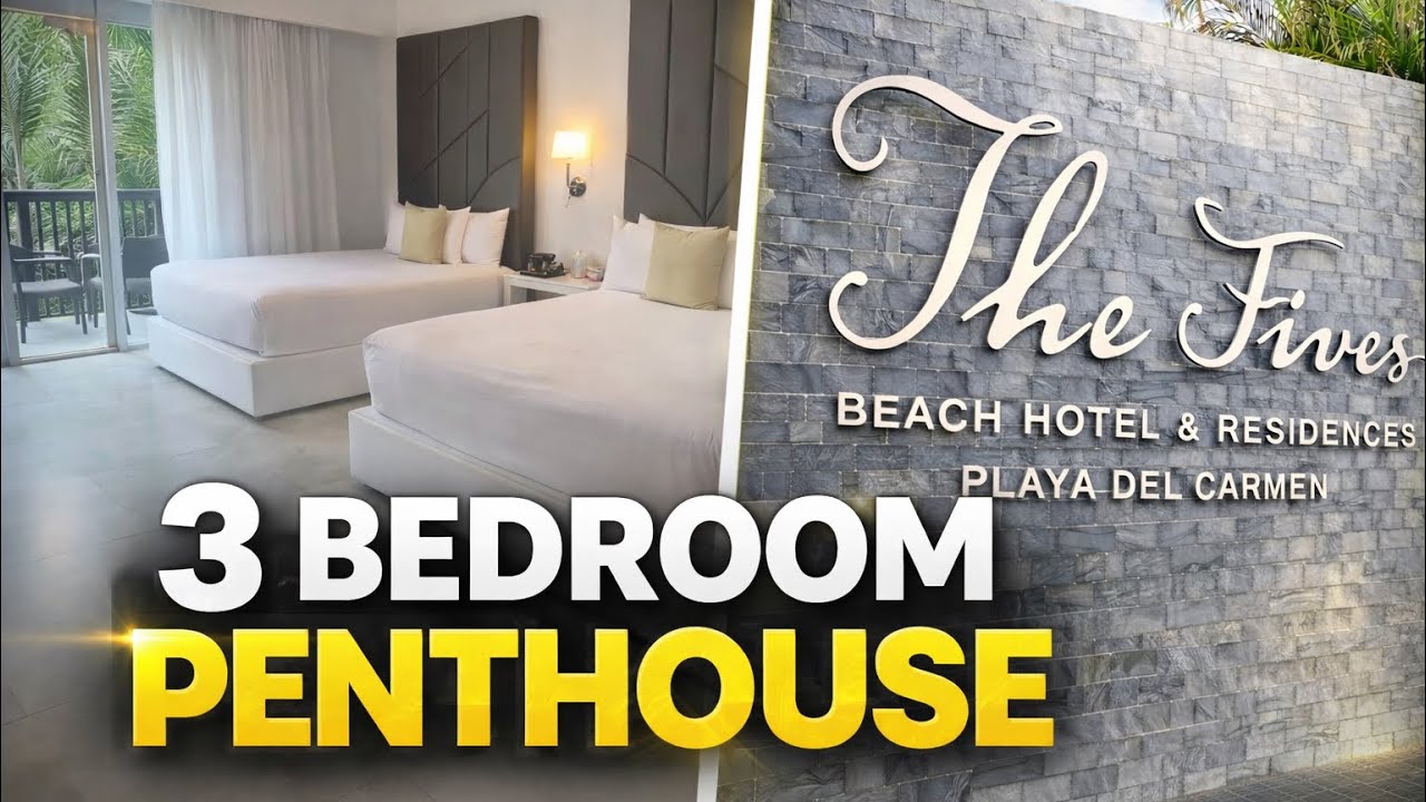3 Bedroom Penthouse Hotel Room Tour | The Fives Beach Hotel & Residences