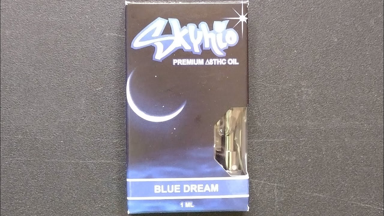 Skyhio Delta 8 Blue Dreams Vape Cart Review Bruh!