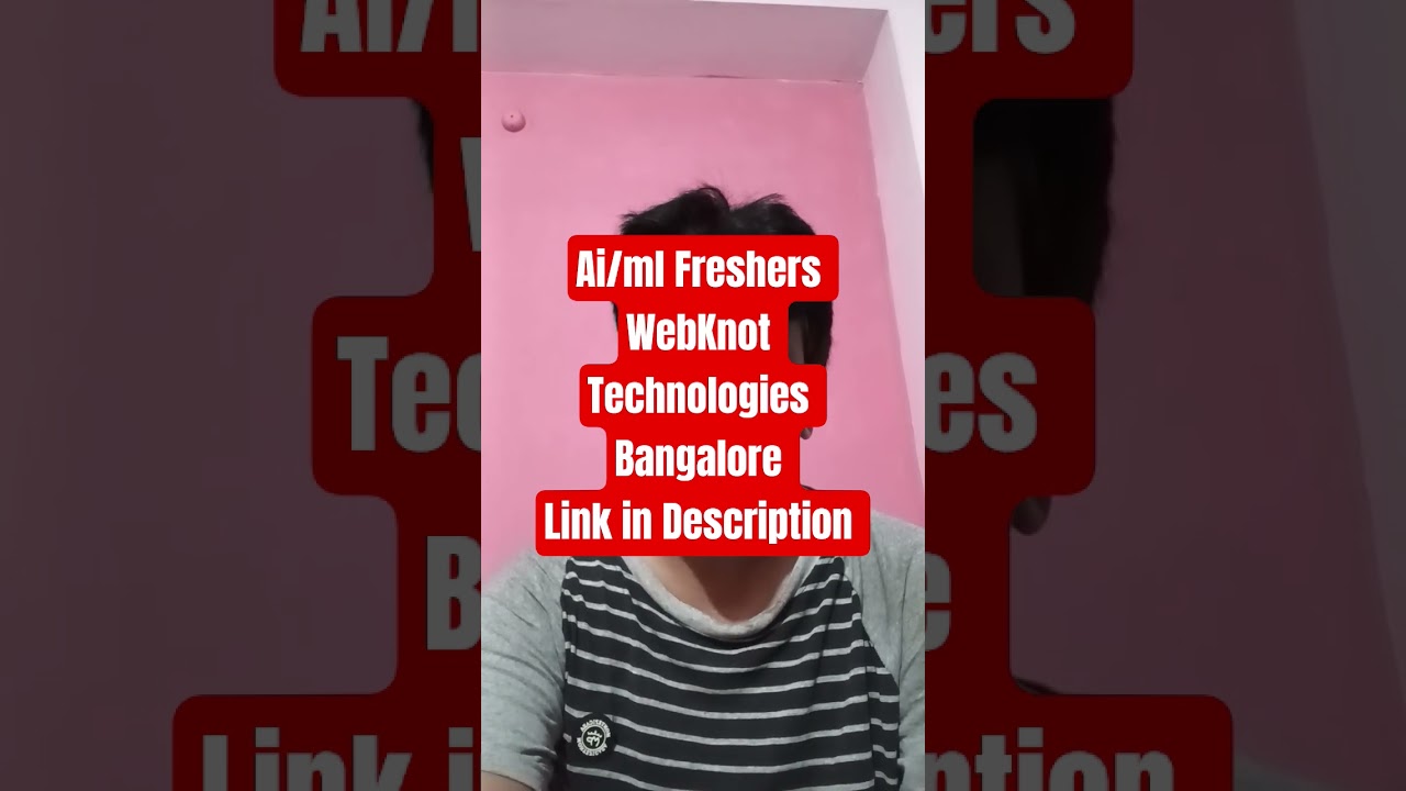 🔥 AI/ML Developer Jobs in Bangalore 2025 | Webknot Technologies Hiring Freshers (0&ndash;2 Years)