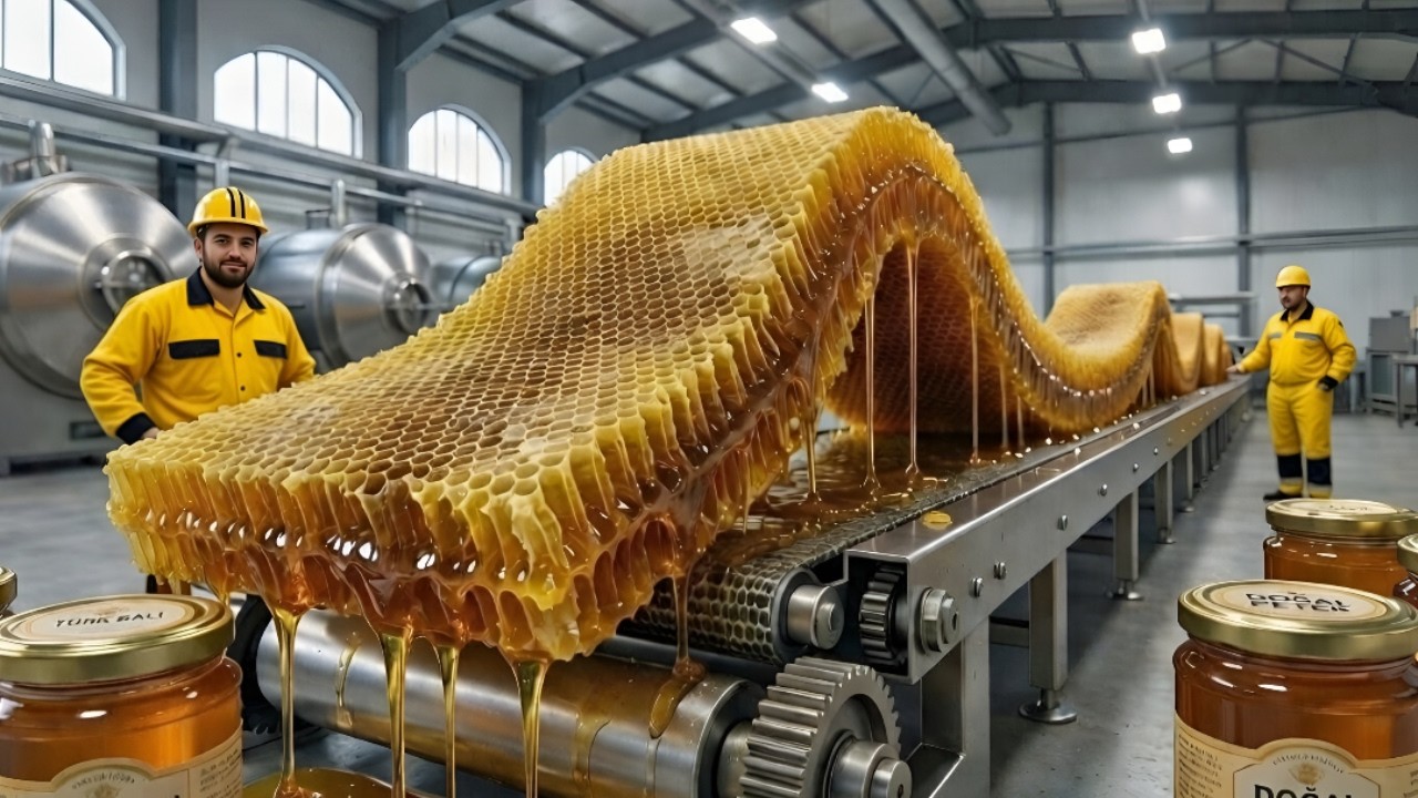 Cómo se procesa la miel turca dentro de las fábricas modernas de miel