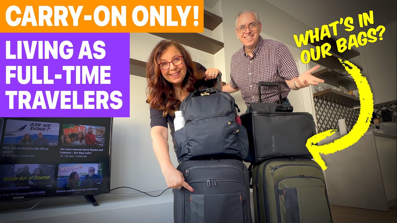 How we pack and travel with only carry-on luggage