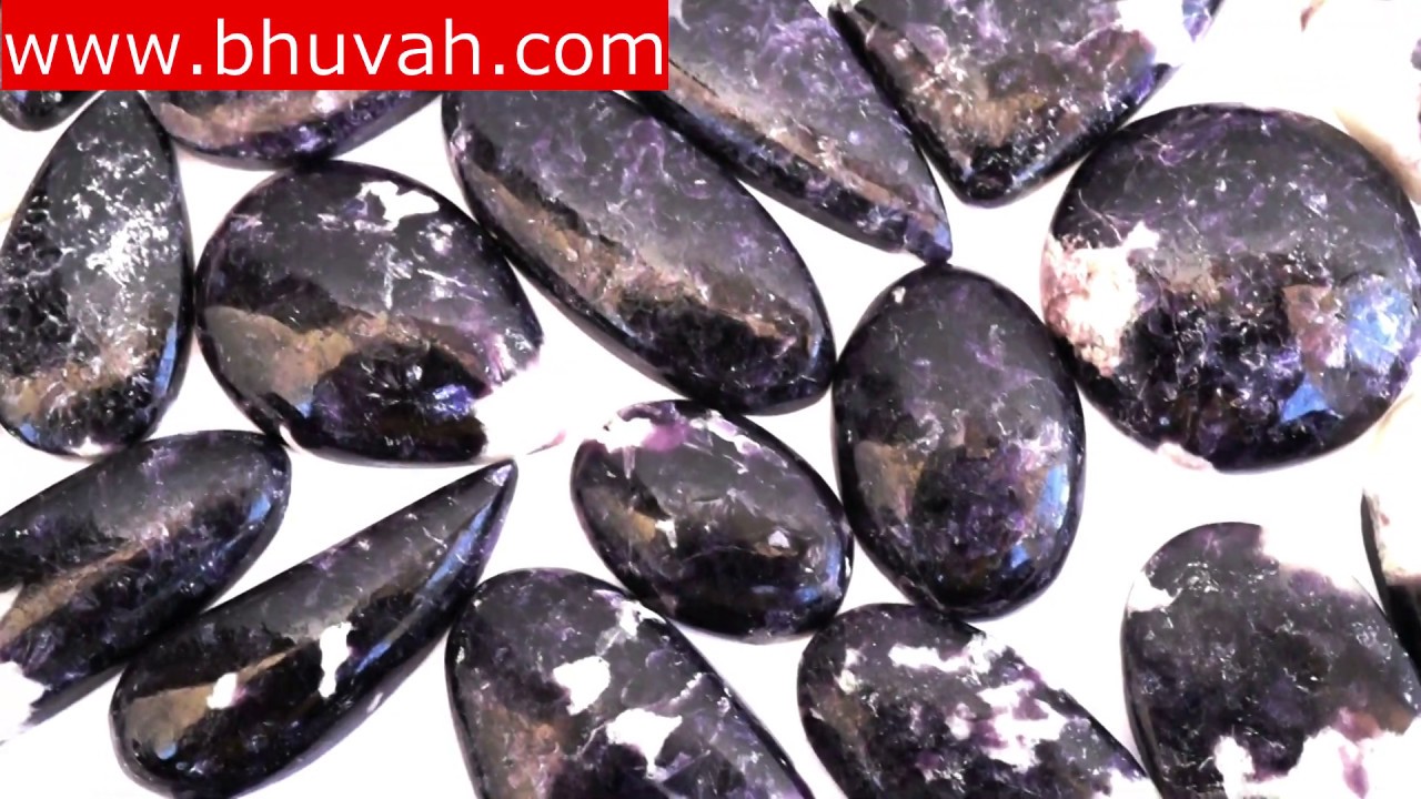 lepidolite stone natural healing gemstone cabochon