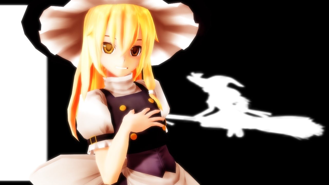 【第17回MMD杯本選】BadApple!!【影絵】を背景に踊ってもらった【東方MMD】