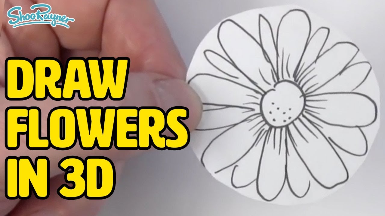 How to draw a bunch of flowers in 3d Perspective