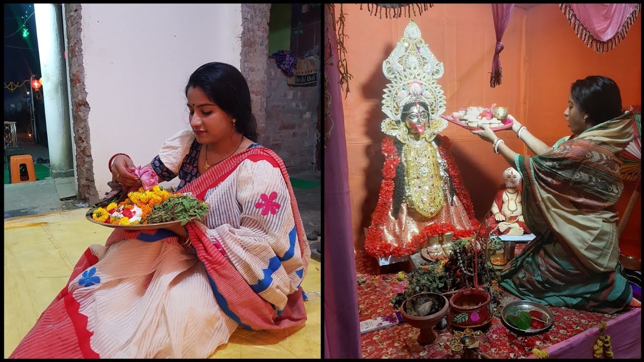 Kali puja (tara maa) at my maika | site tour | Terrace garden ❤❤