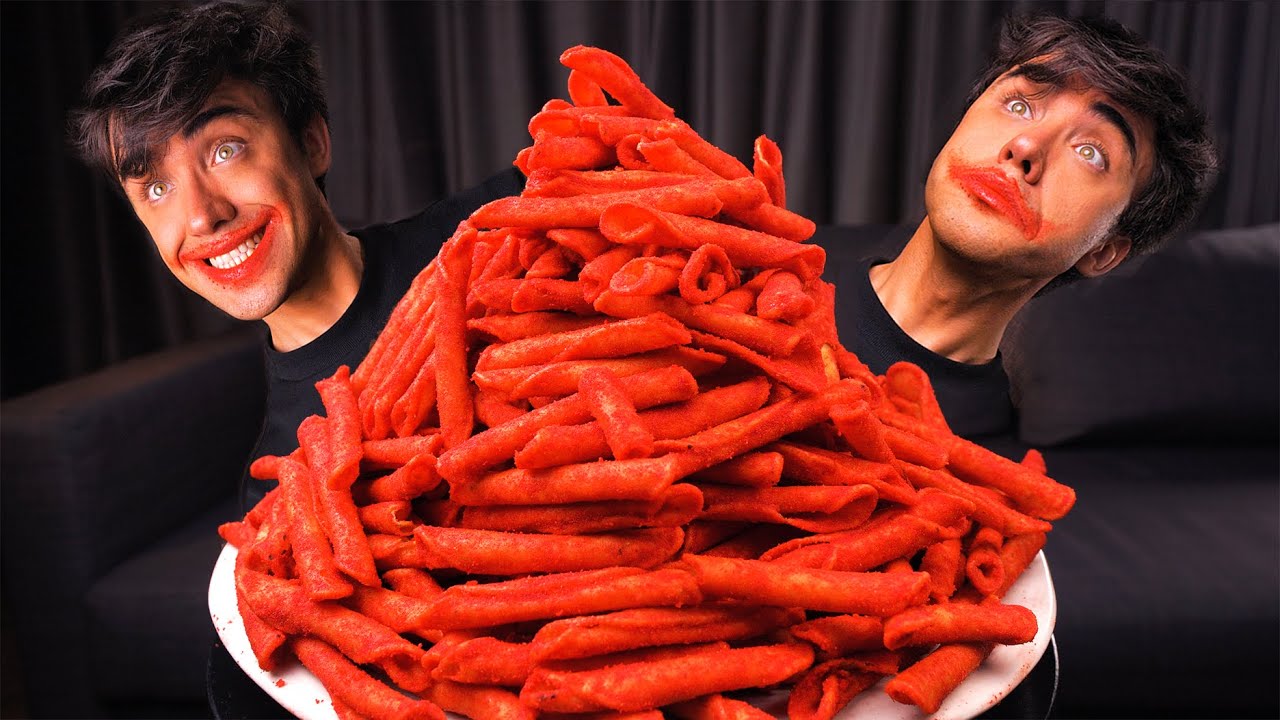 ASMR EXTREME FIRE EATING | HOW MANY TAKIS CAN I EAT!? FOOD SOUNDS | McBang ASMR
