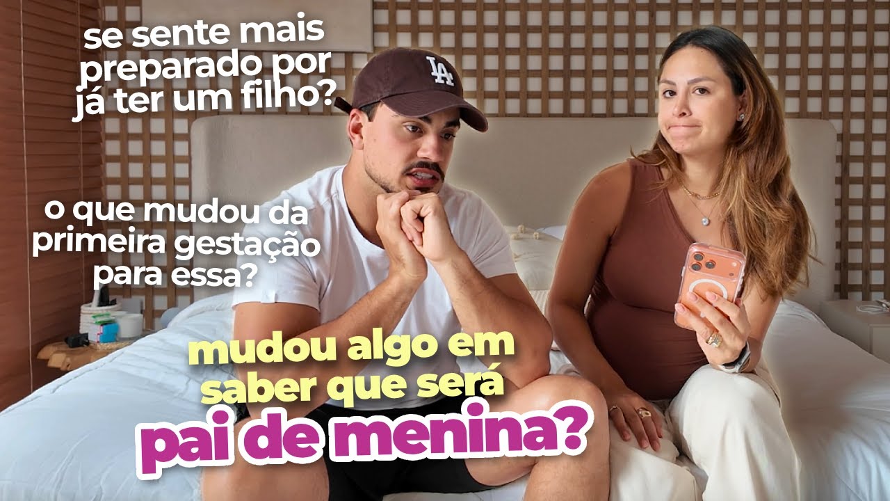 O PAPAI APARECEU! Perguntas sobre a segunda gravidez para meu marido