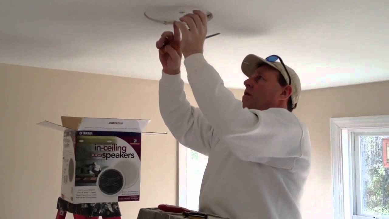 How To Install Speakers  In Your Ceiling