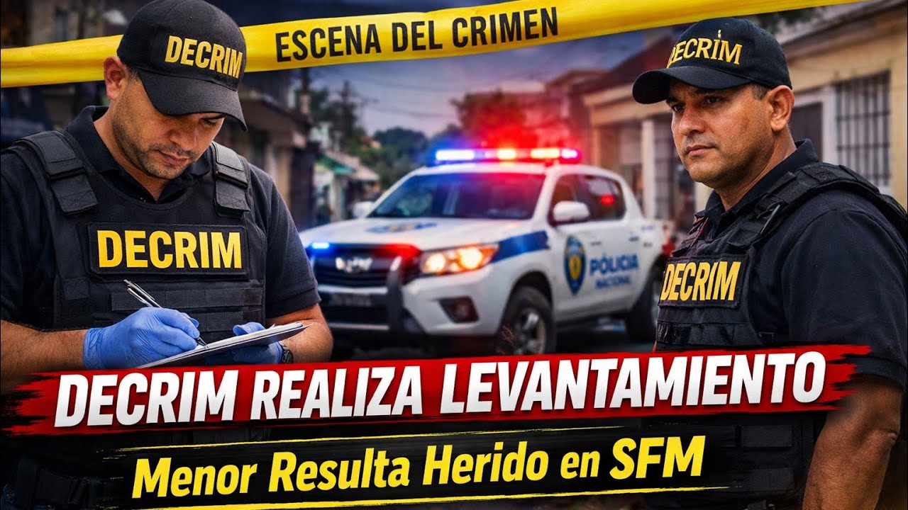 DICRIM llega al lugar de los hechos donde resultó un menor herido de bala 