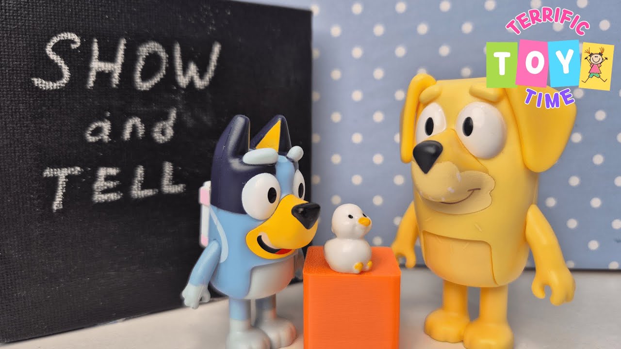 Bluey's Show and Tell Day! 🐑 Rusty's Swing Tumble and Funny Animal Friends | Bluey Toys