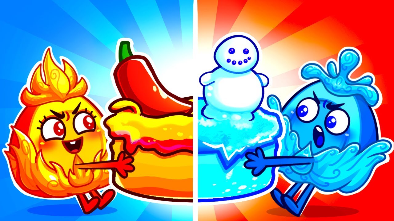 Hot and Cold 🔥❄️ | Funny Opposites Stories for Kids | Kids' Songs and Nursery Rhymes