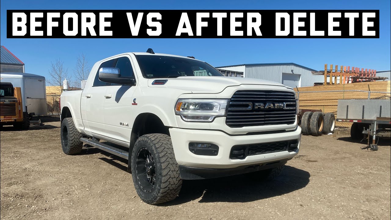 BEFORE vs AFTER 6.7 Cummins Delete 5th Gen