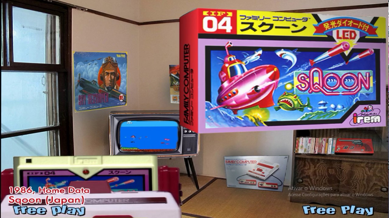 Hyperspin System Default - Nintendo Famicom - Old room style