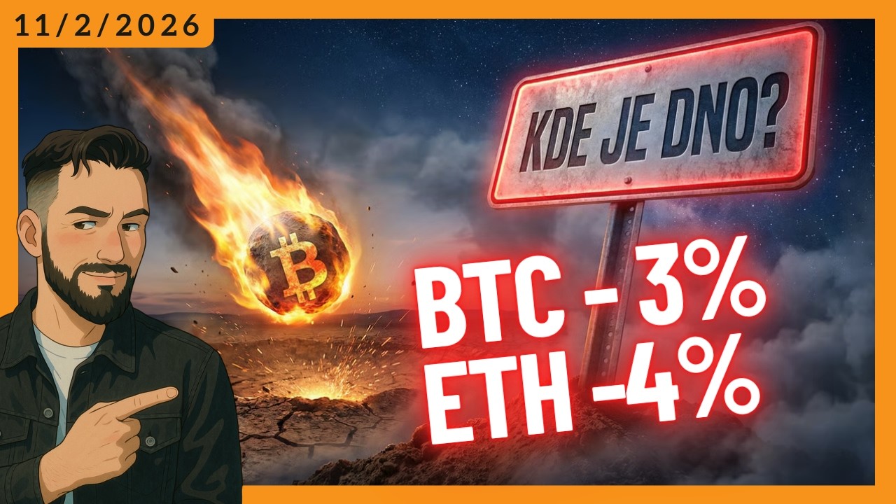 Bitcoin -3%, ETH -4% - Bude dno pod $60 000? #BTC #kryptoraňajky