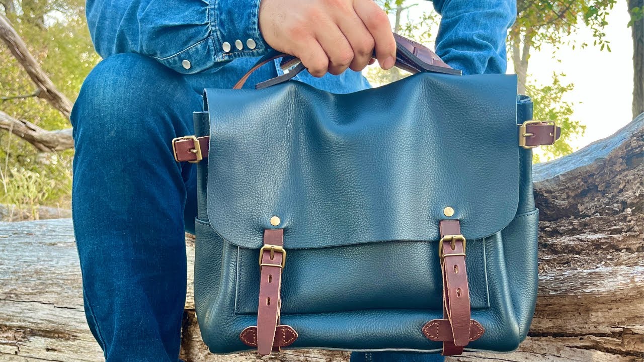 Классическая мужская сумка через плечо - Eclair Mailman Bag от bleu de chauffe