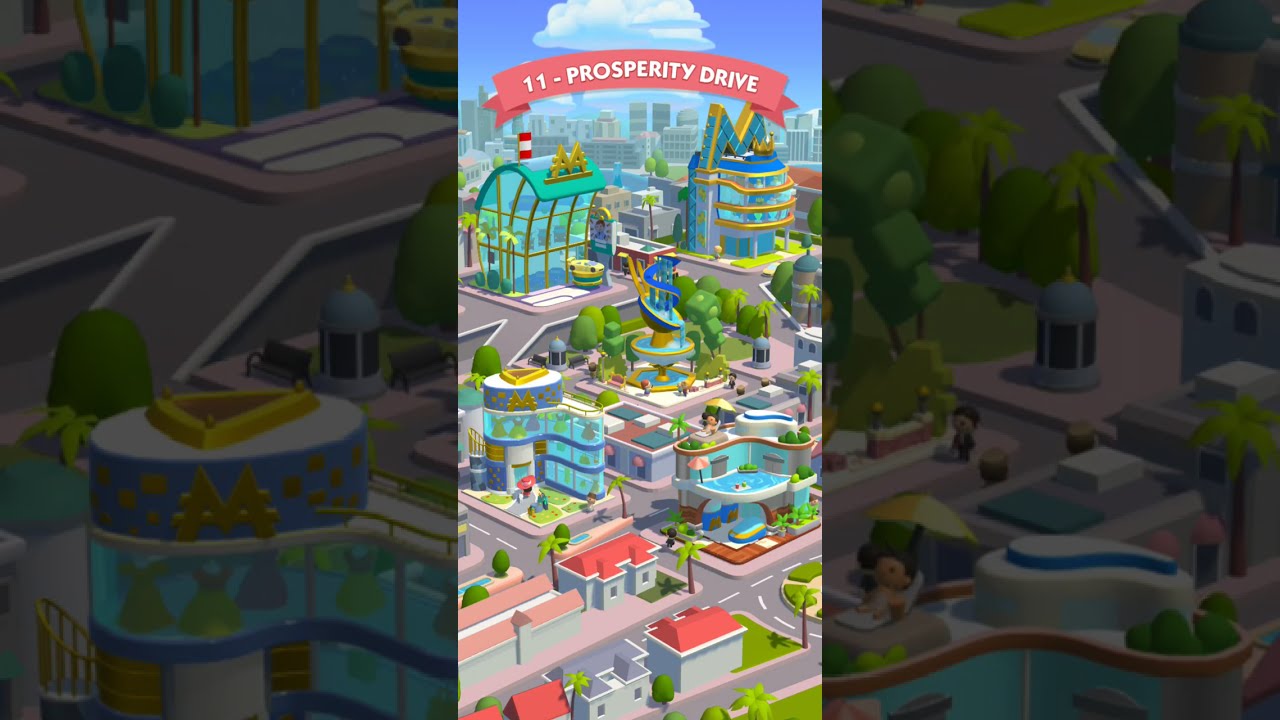 Monopoly GO Board 11 – Prosperity Drive | Board Animation with Background Music