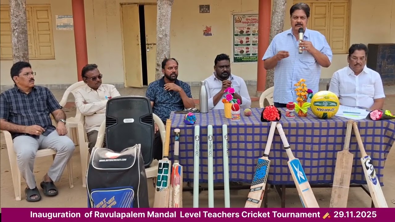 Cricket Tournament Inauguration and Practice match for MEO's/HM's/ S.A's and SGT's 29.11.25