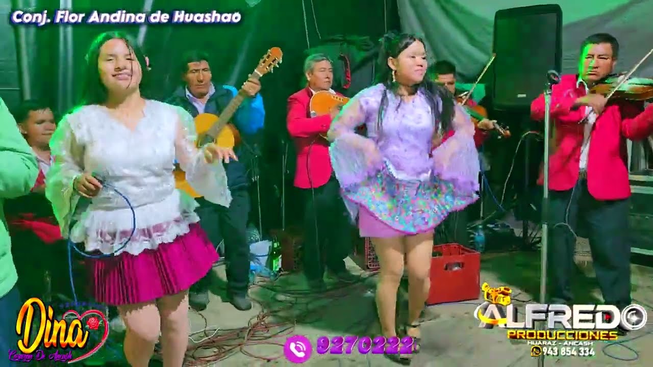 PARTE 9 DE 10 DINA CORAZÓN DE ANCASH CONJUNTO FLOR ANDINA DE HUASHAO - Incapa colcan febrero 2025