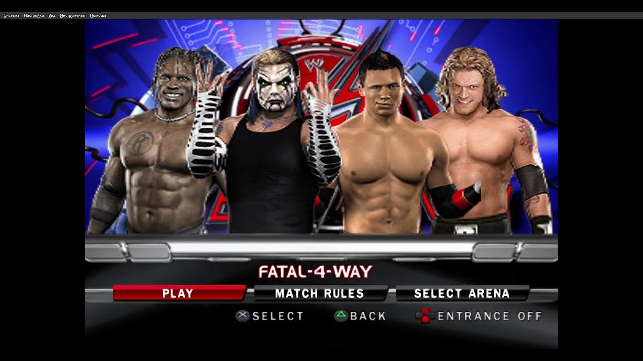 WWE SmackDown! vs  Raw 2010 R Truth vs Jeff Hardy vs The Miz vs Edge (Legend)