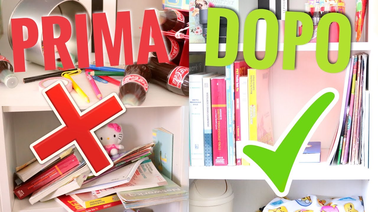 COME ORGANIZZARE LIBRI E QUADERNI 🍄ORGANIZZAZIONE SCOLASTICA