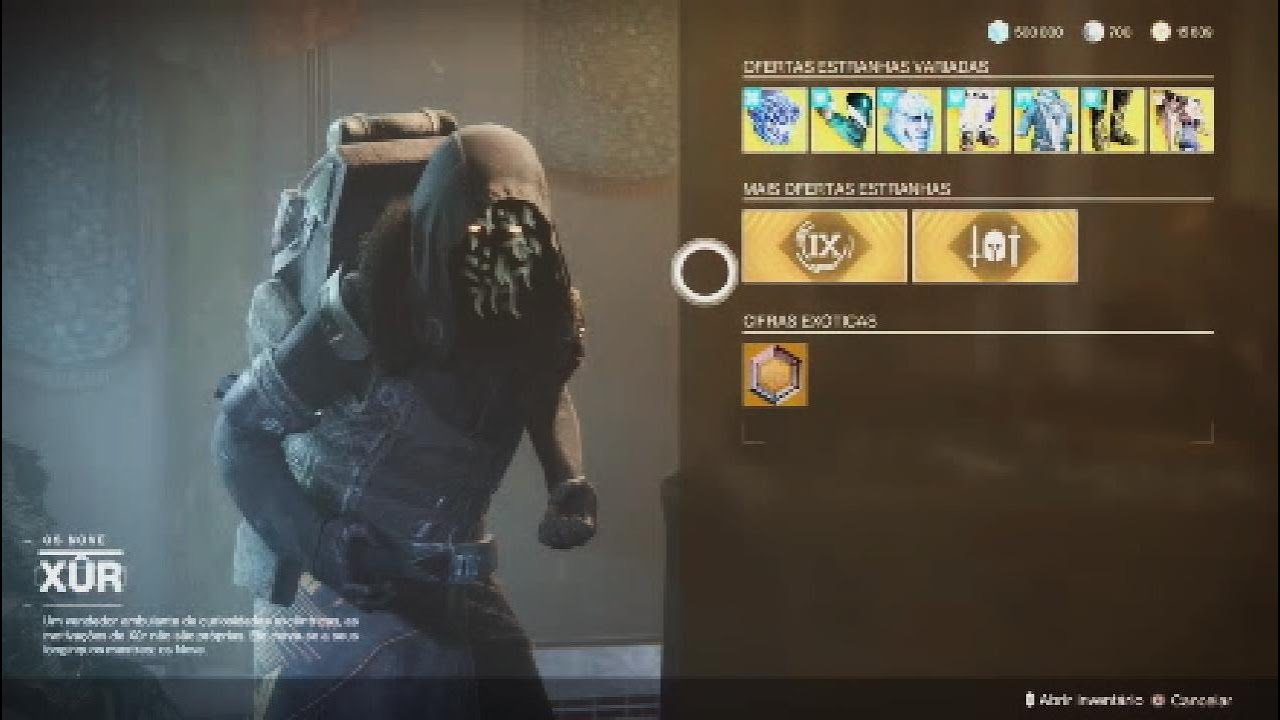 XUR chegou! De 16 a 20/01/26.