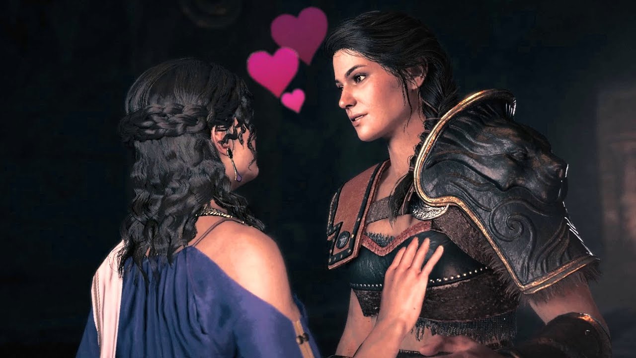 Assassin's Creed Odyssey: Aspasia Romance (Kissing the Ghost of Kosmos)