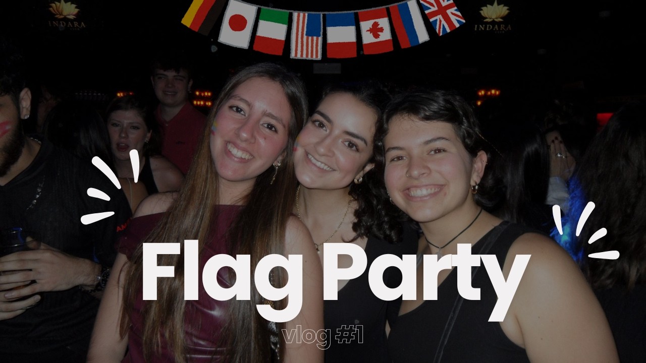 Vlog Flag Party! 📍Erasmus Pamplona
