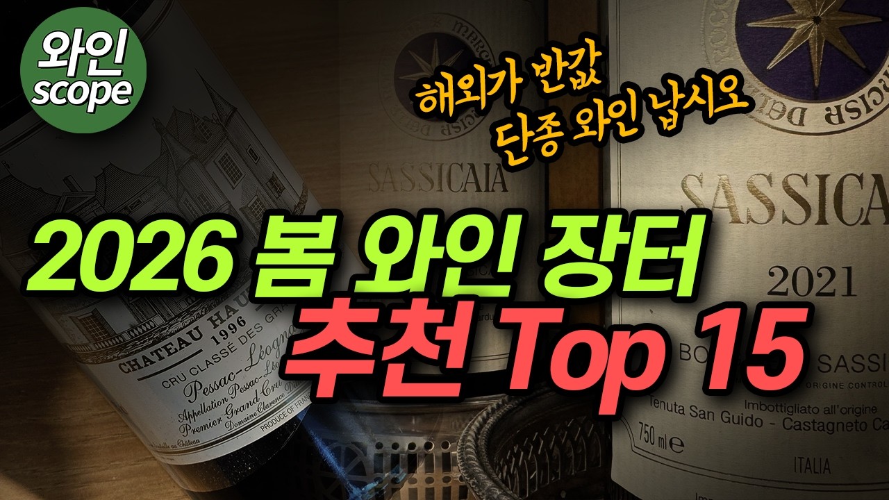 2026 봄 장터에서 꼭 사야 할 와인 top 15 빠르게 정리해드림 3.19~21