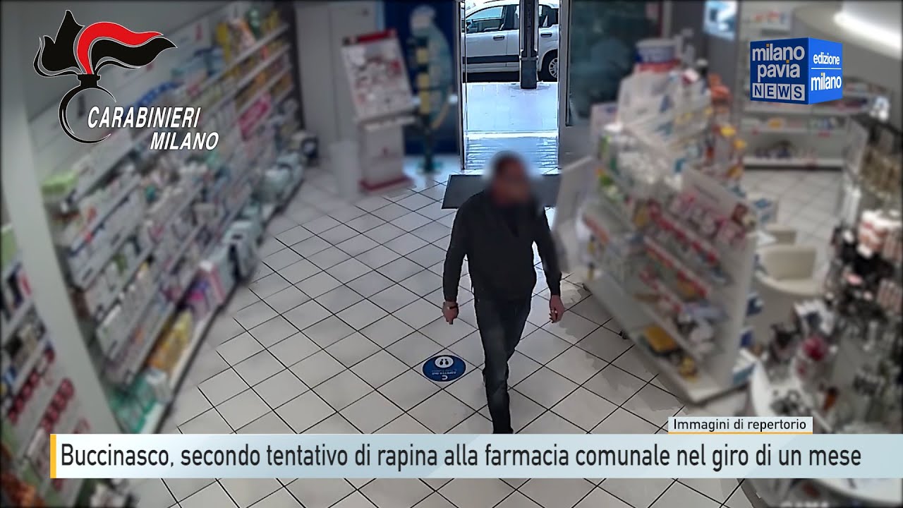Buccinasco, secondo tentativo di rapina alla farmacia comunale nel giro di un mese
