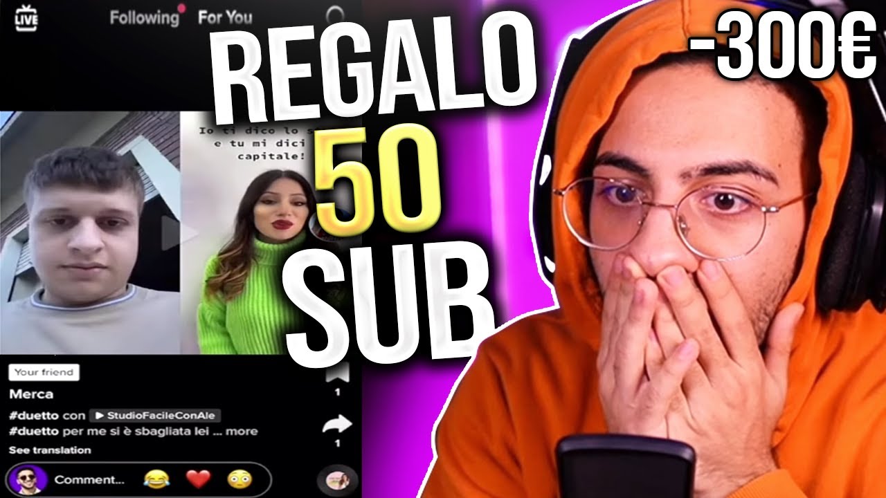 REGALO 50 SUB SE NEL PROSSIMO TIKTOK ESCE UN…