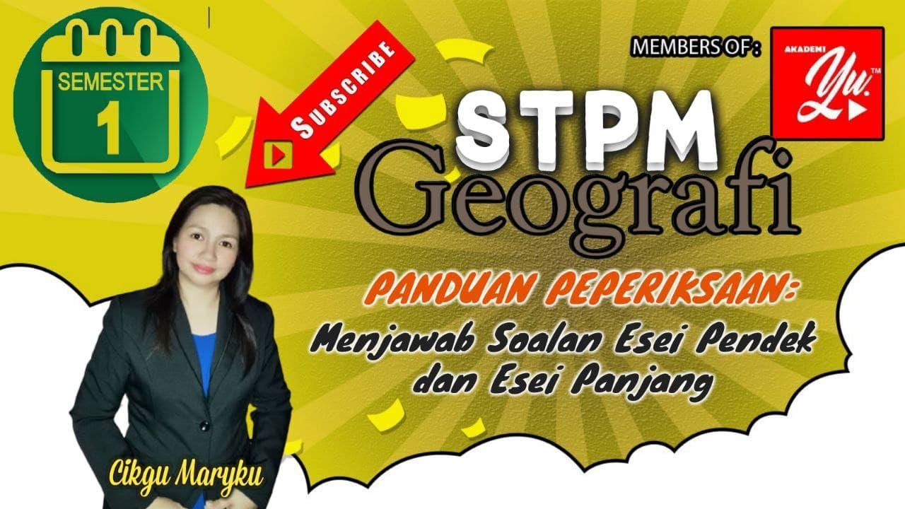 PERSEDIAAN PEPERIKSAAN : Panduan Menjawab Soalan Esei pendek dan Esei Panjang
