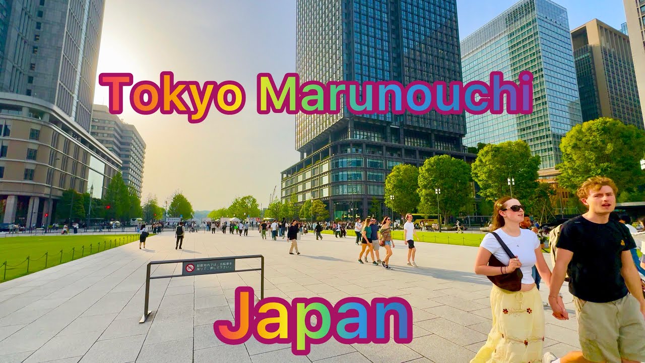 [4K 60 fps] Summer View From Tokyo to Ginza. Japan.