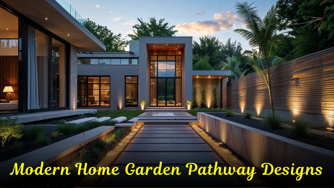 Modern Home Garden Pathway Designs 2026 | Contemporary Walkway Ideas