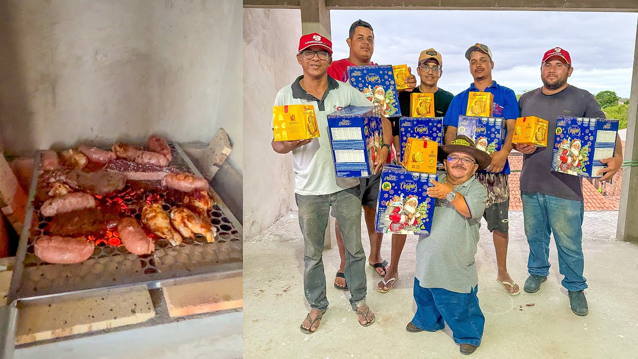 PILILIU FAZ CHURRASCO DE FIM DE ANO COM OS PEDREIROS | PILILIU DA RESENHA SHORTS