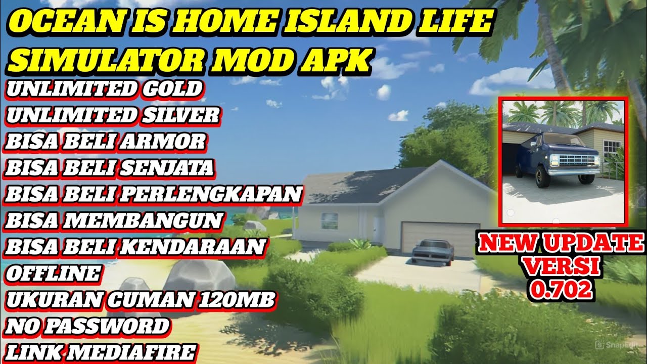 Ocean Is Home Island Life Simulator mod apk terbaru versi 0.702 New update mod apk unlimited money