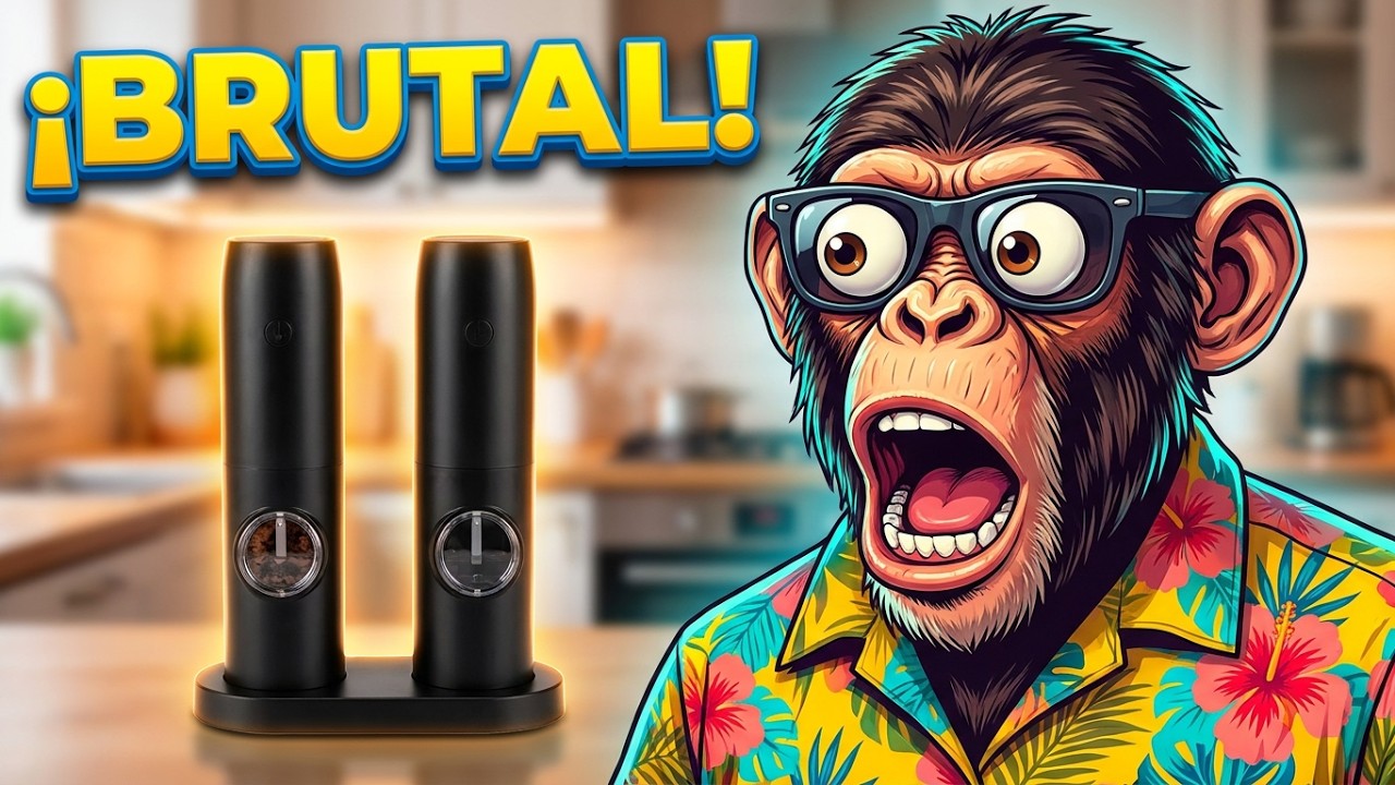 Unboxing de Sal Pimentero elecrtico automatico, cositas de Temu