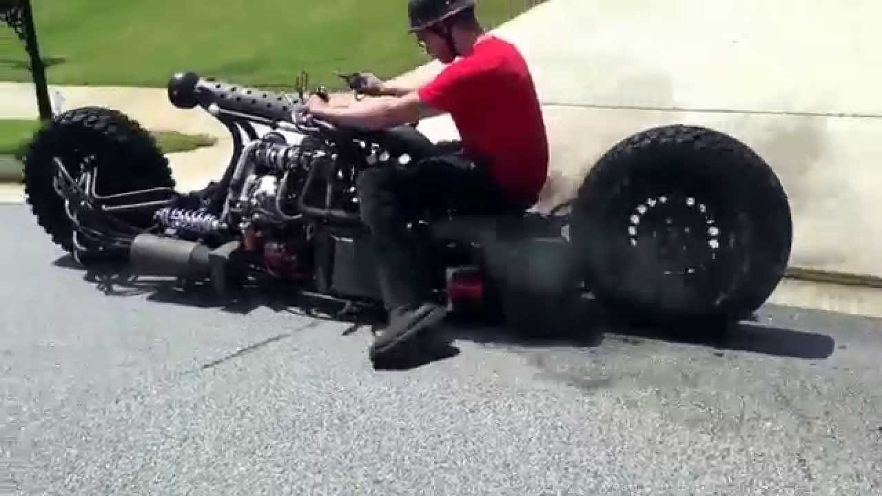 Test Drive of AWD Hydrostatic Diesel Motorcycle.