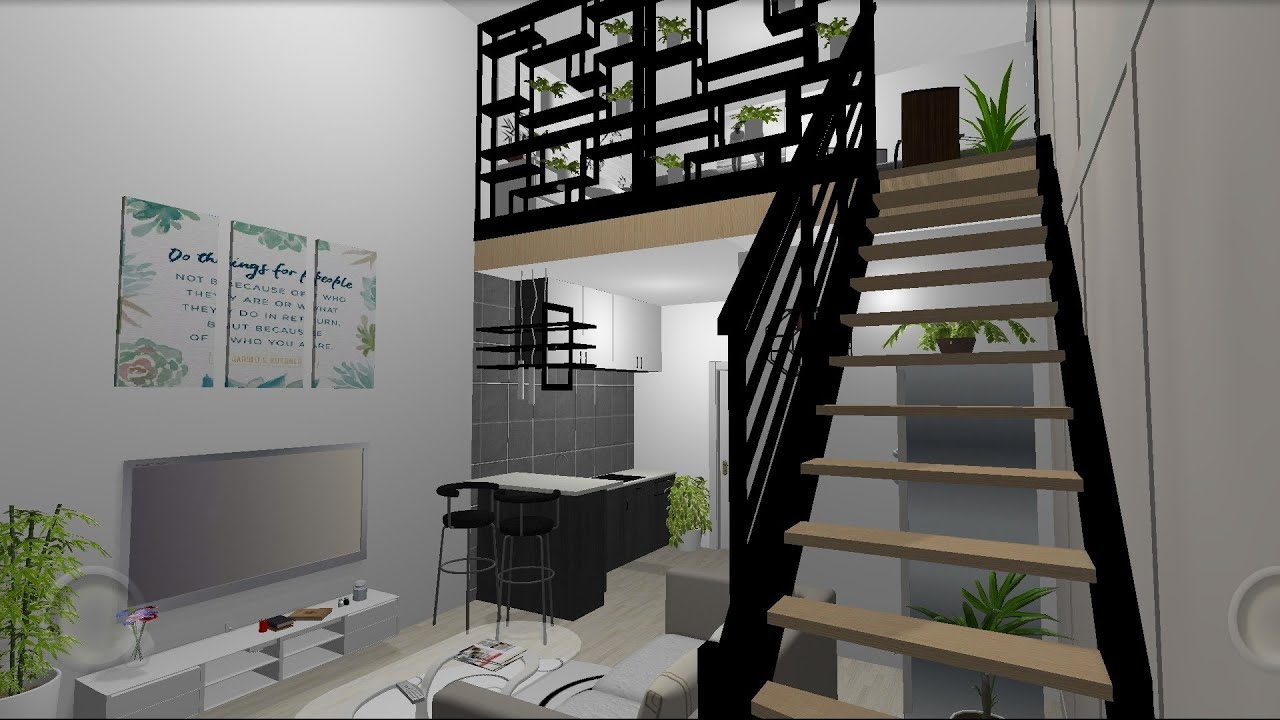 HOME DESIGN 3D || Vertical Loft Design Speed Build