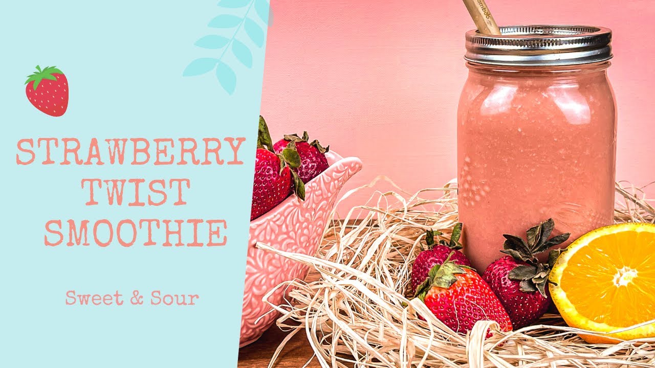 Strawberry Twist Smoothie🍓- EASTER RECIPE🐣